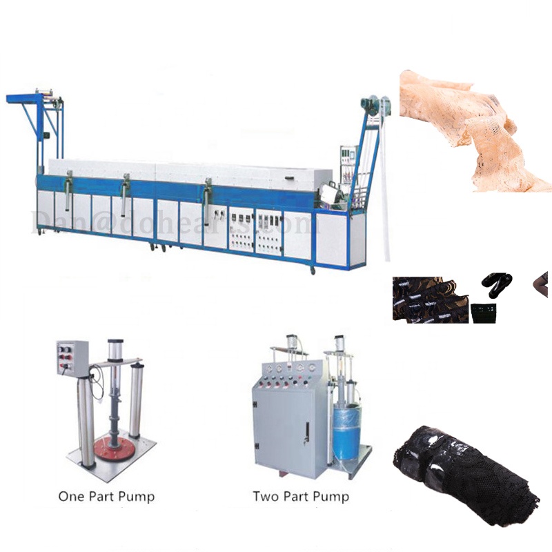 Tight lace liquid silicone rubber coating machine for socks top