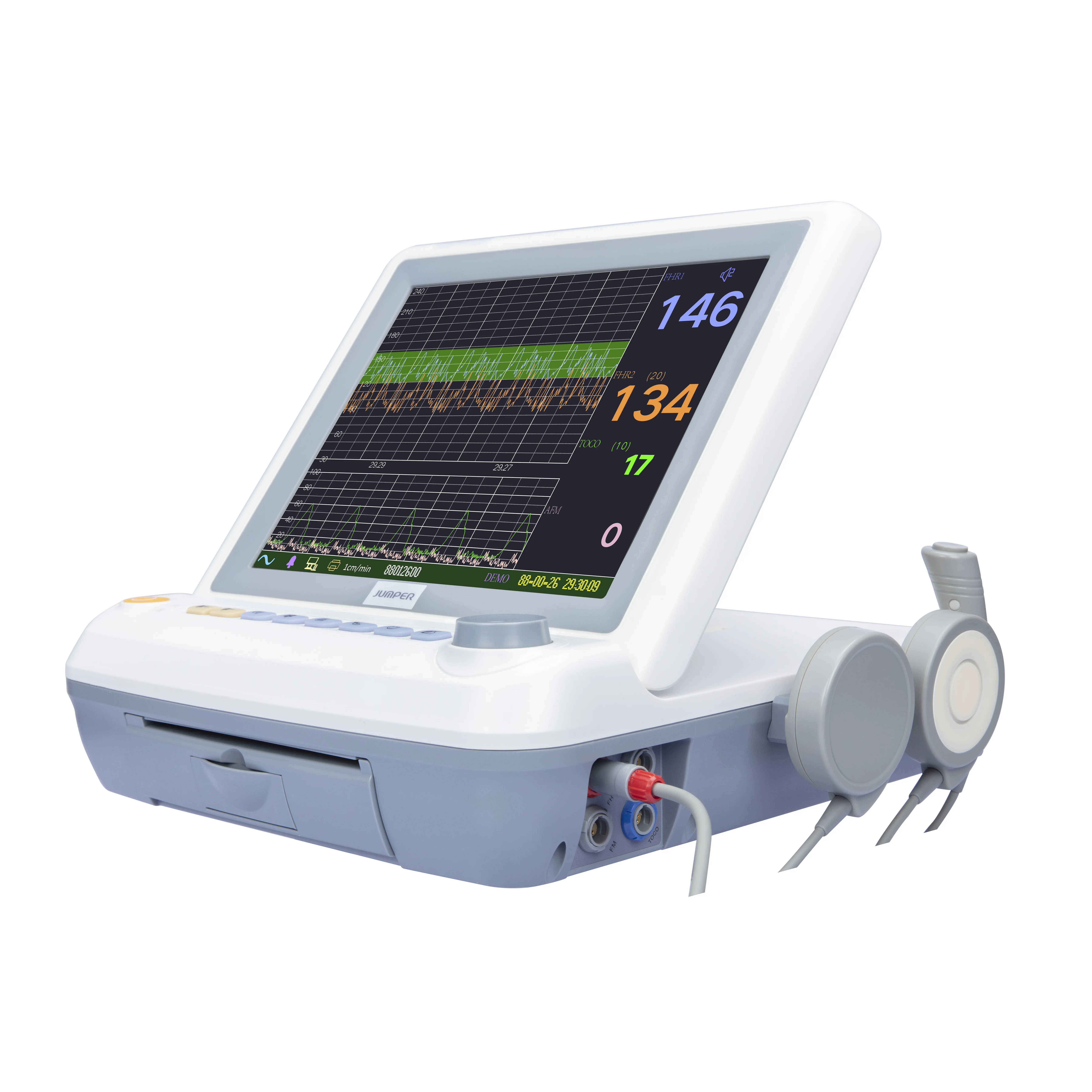 JUMPER JPD-300P High Quality 12 inch Hospital Cardiotocograph CTG Machine Maternal Fetal Monitor