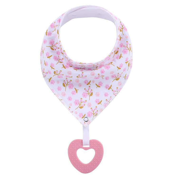 двойной слой мягкий 18-Pack унисекс Baby Teether бандана, Слюни Детские нагрудники с силиконовым прорезывателем