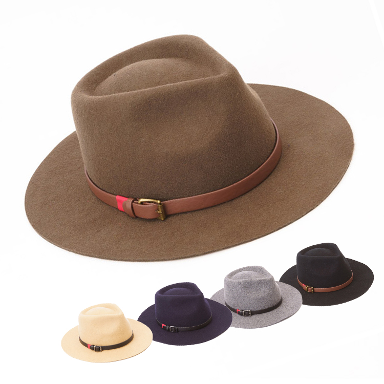 Custom Logo Adults Comfortable Leather Band Fedora Hats For Men