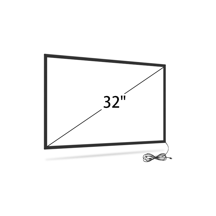 32-дюймовый инфракрасный ИК multi touch screen кадр наложения комплект для ЖК монитор с сенсорным экраном