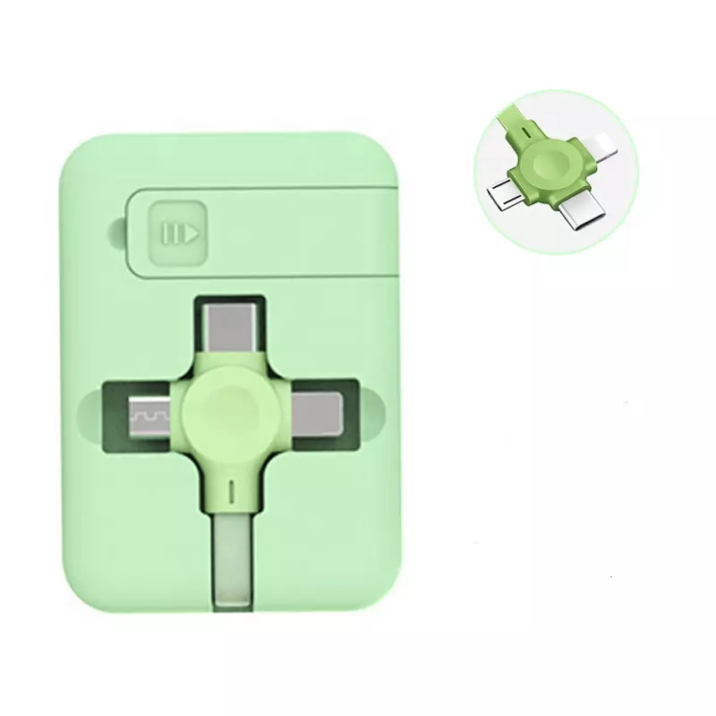 Выдвижной плоский зарядный Usb-кабель 3 в 1, 3 в 1, Выдвижной зарядный usb-кабель с держателем для телефона