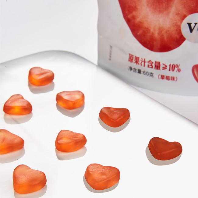 Adults MultiVitamin Sweet Candy Heart Shape Fruity Gummy Candy OEM Custom Formula Gummy