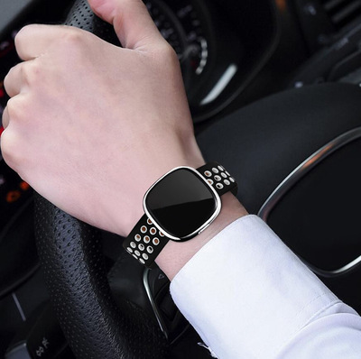 High-purity Natural Custom Pantone Color Blue Black Rubber Rfid Quick Release Silicone R Watch Band