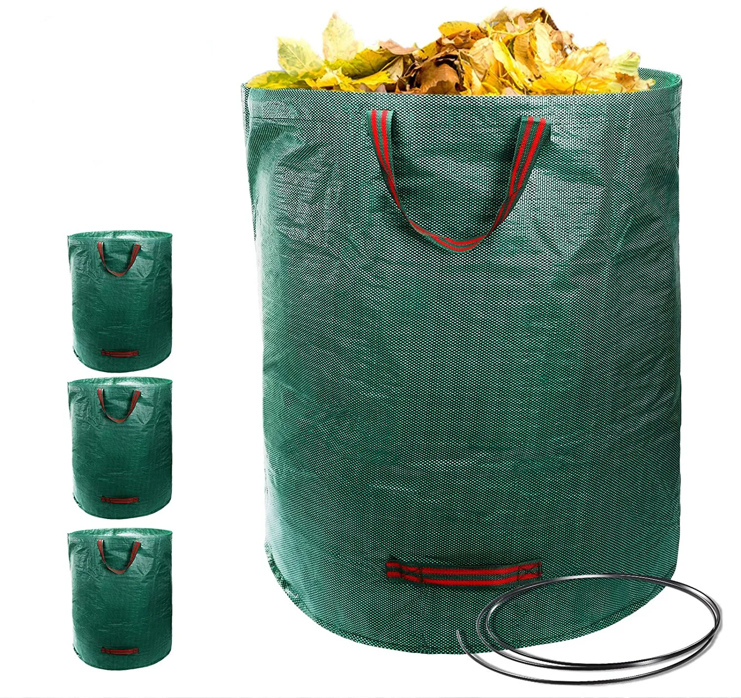 Наружные садовые мешки для мусора многоразовые двор листьев сумка для хранения для сада сумки с двумя ручками ведро
