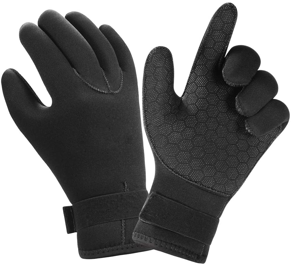 Neoprene Diving Water Sport Gloves Full Finger Custom Logo 3MM Soft Fashion Black Waterproof OEM Customized Style SAIL Cool