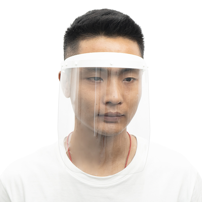 Transparent Anti Fog Face Shield Custom Color Safety Adjustable Face Shield