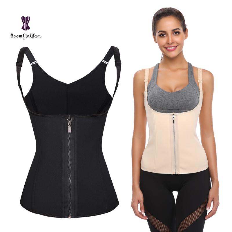 Steel Boned Corset Neoprene Material Plus Size 6XL Six Bones Solid Corsets For Women