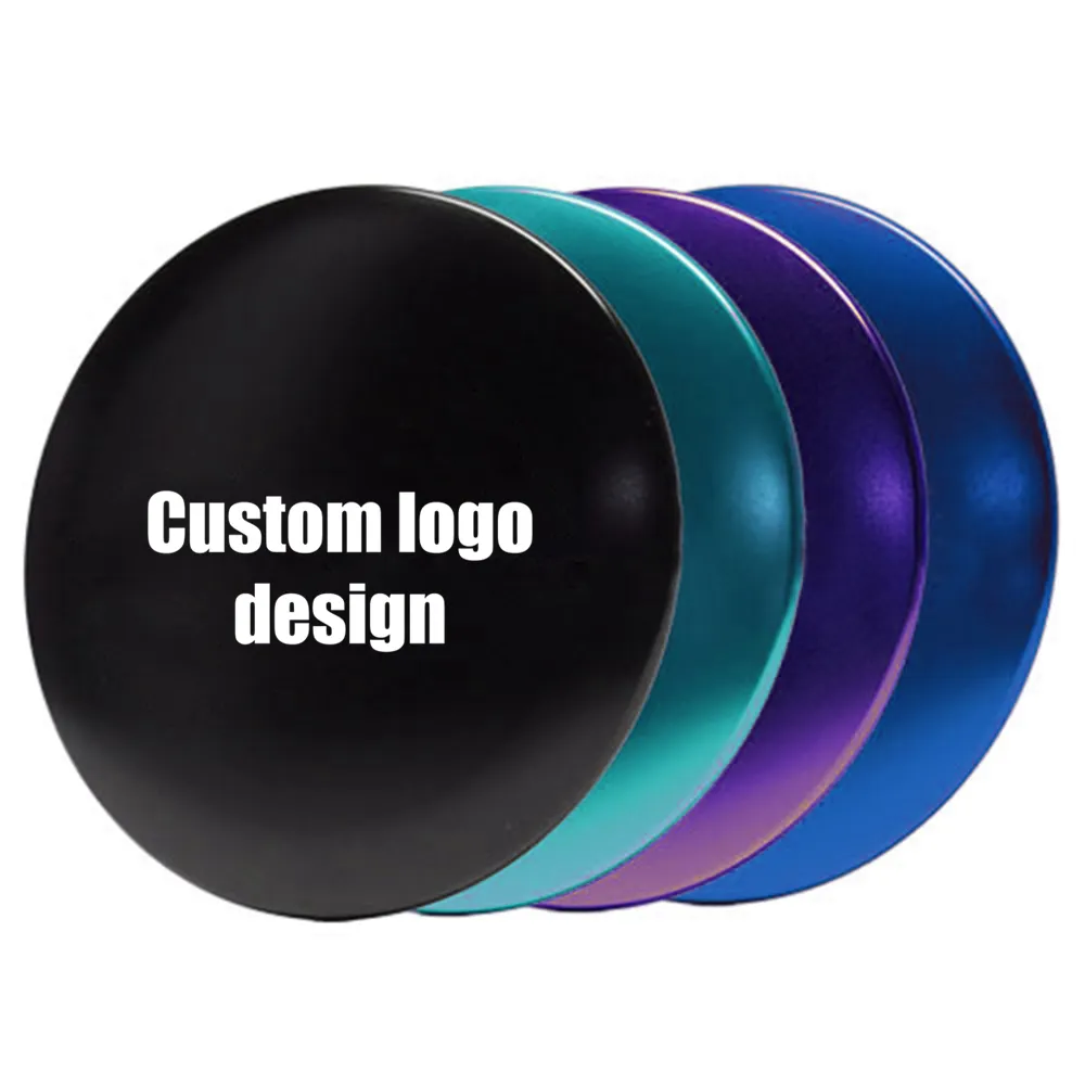 custom logo color CNC machining 4inch/10cm diameter metal mini Aluminum Disc Golf