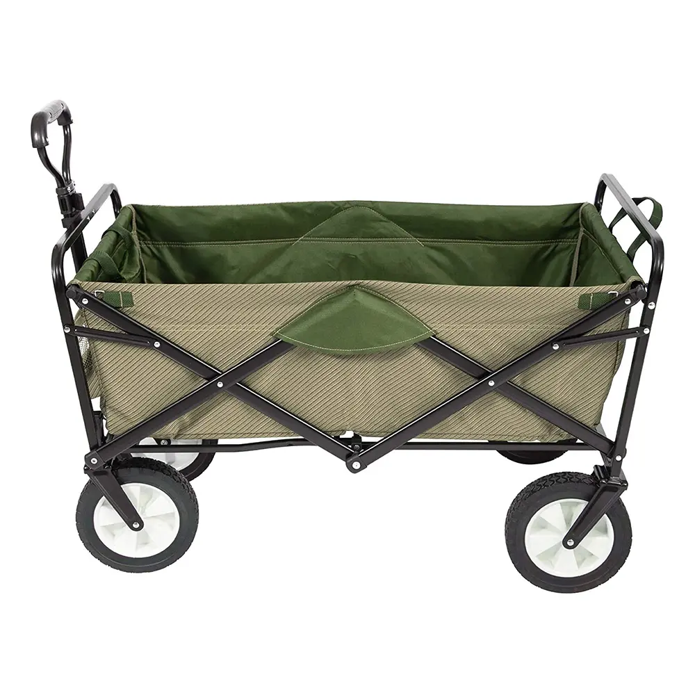 Heavy Duty Outdoor Camping Carts Collapsible Wagon Cart Portable Lightweight Folding Cart with All-Terrain Wheels