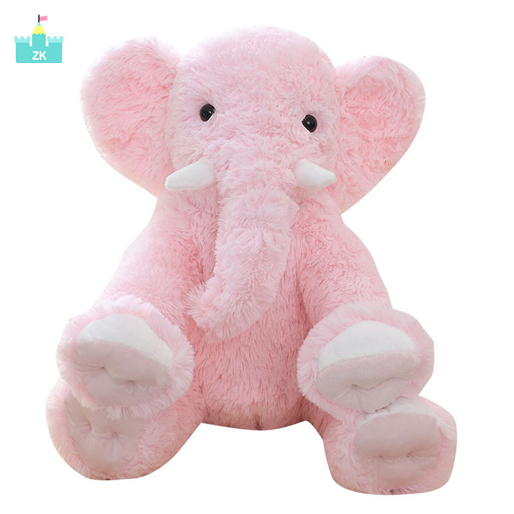 New Hot Sale Pink Plush Toy Custom Stuffed Manufacturer Elephant Plush Soft Toys