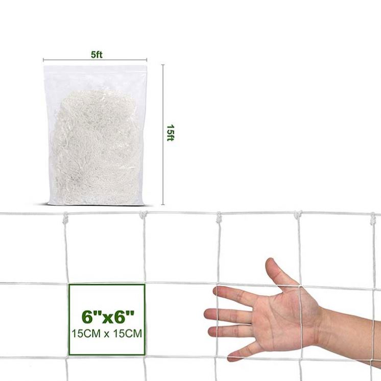 Огурец Горькая тыква сетка для поддержки подъема растений