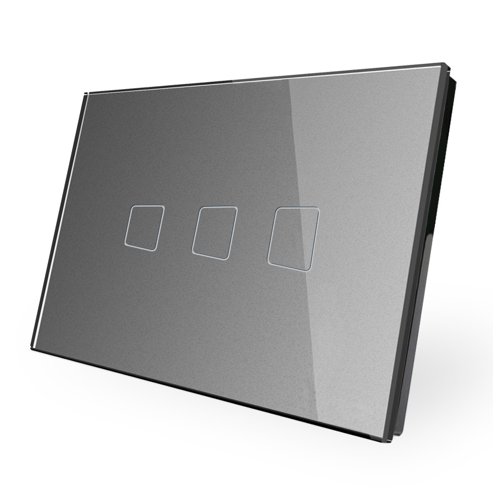 Стеклянная панель Smartdust US, сенсорный смарт-выключатель с поддержкой Wi-Fi и управлением через приложение