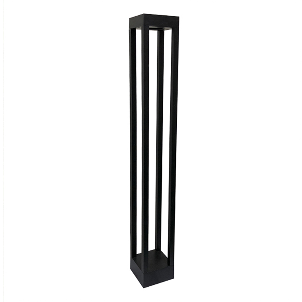 Column waterproof square 600mm aluminum garden street grass sand black warm light lawn lamp