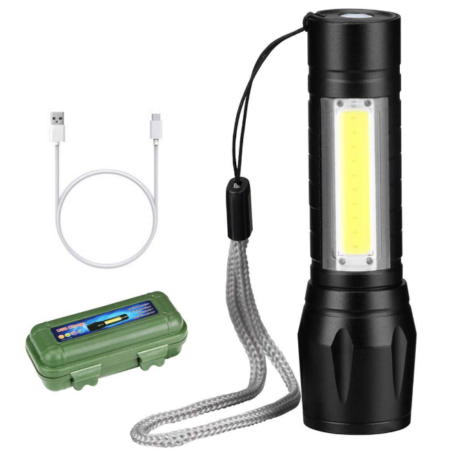 High Power Car Use COB working light mini rechargeable Torch Flashlight
