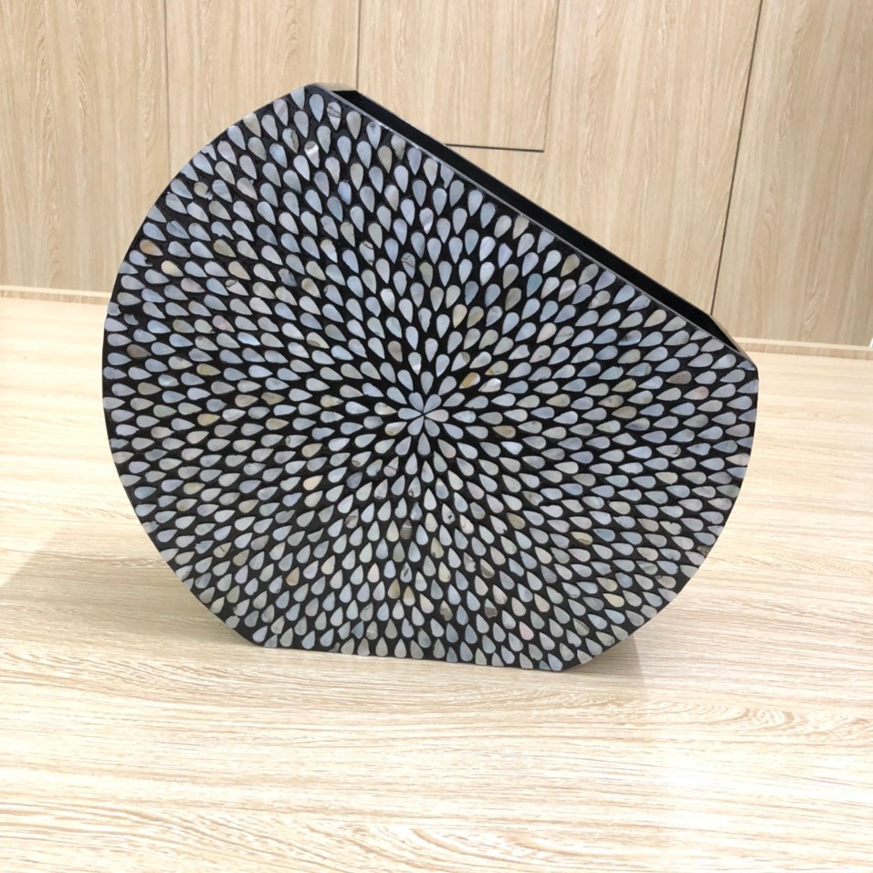 High quality Mop decor vase handmade from Viet Nam