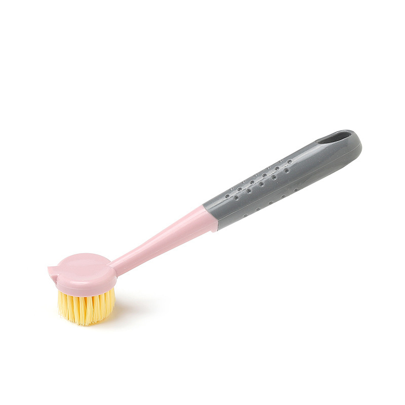 Custom Kitchen Clean Brush with Long Handle Nylon Brush PP Handle Household Pot Dish Bowl Washing Multifunction Brush