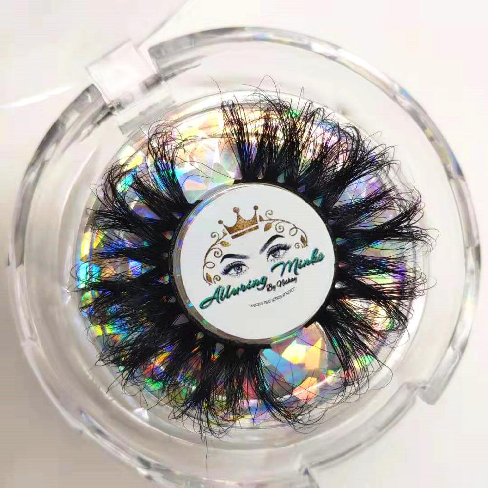 100% siberian 3d 5d mink super fluffy hair eyelashes XL02 25mm 30mm extra long lashes with free custom packaging box
