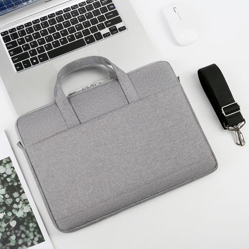 Fashion multi-function business briefcase with luggage strap unisex laptop bags office bags