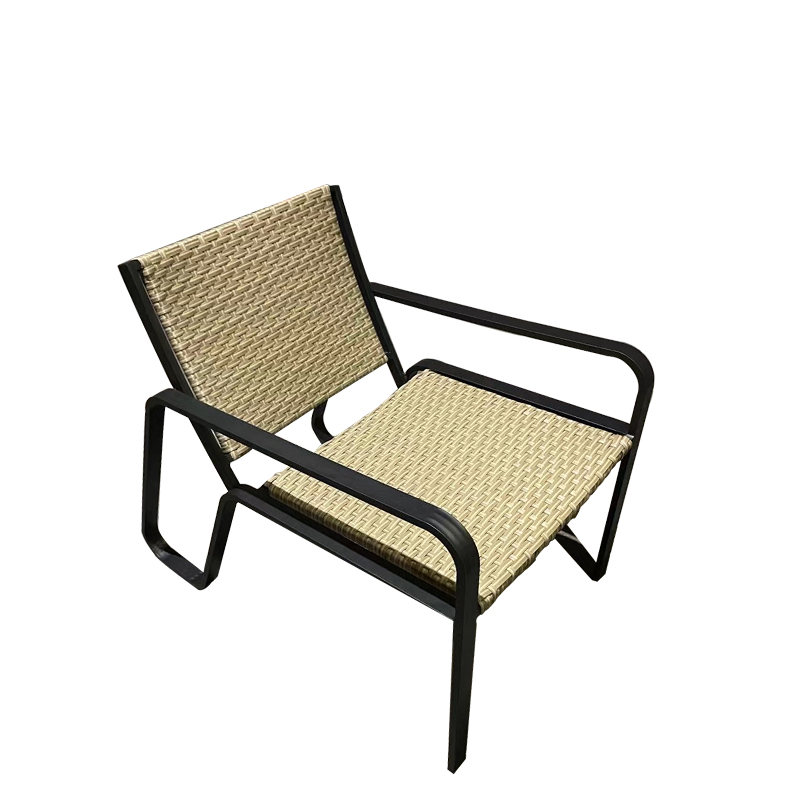 Hot Sell garden chairs wrought iron and leisure chair outdoor wicker sofa courtyard