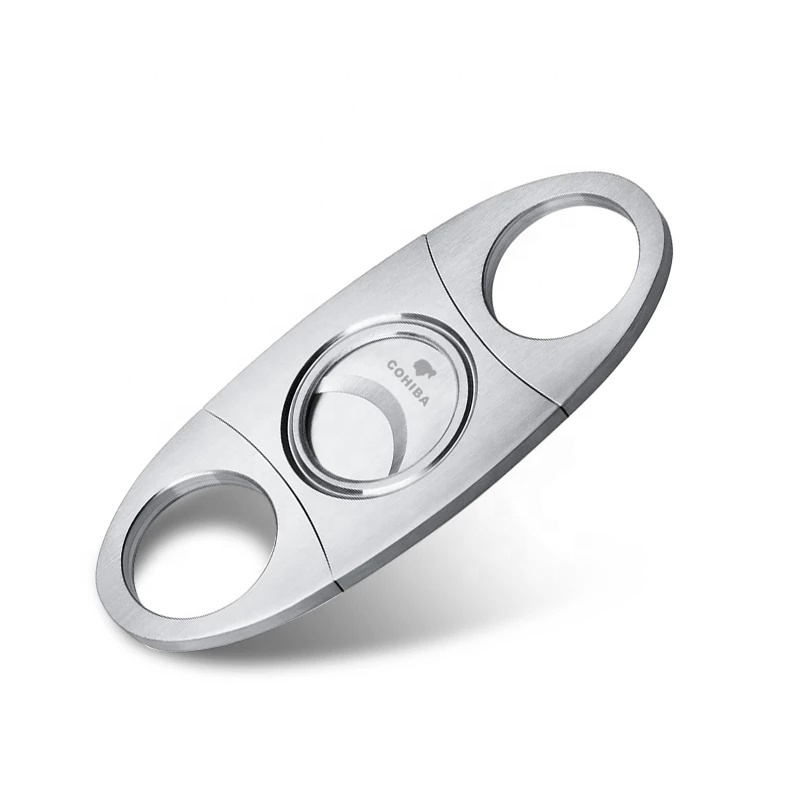 COHIBA Cigar Cutter New Stainless Steel Metal Classic Cutter Guillotine Cigar Scissors Gift
