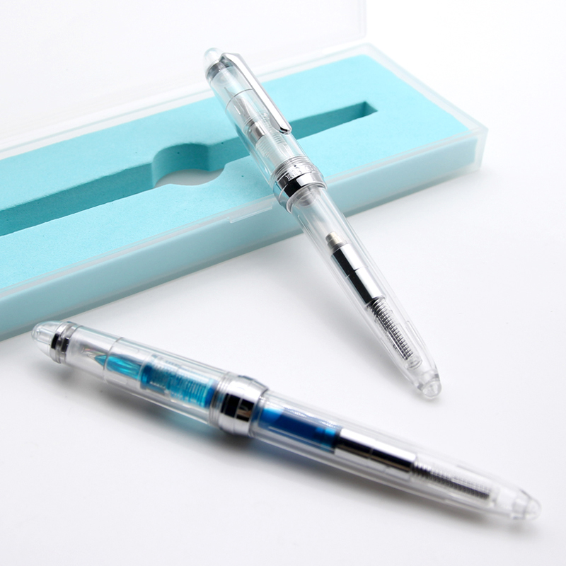 Lingmo Pens Wholesale Luxury High Transparency Plastic Material OEM Fountain Pen