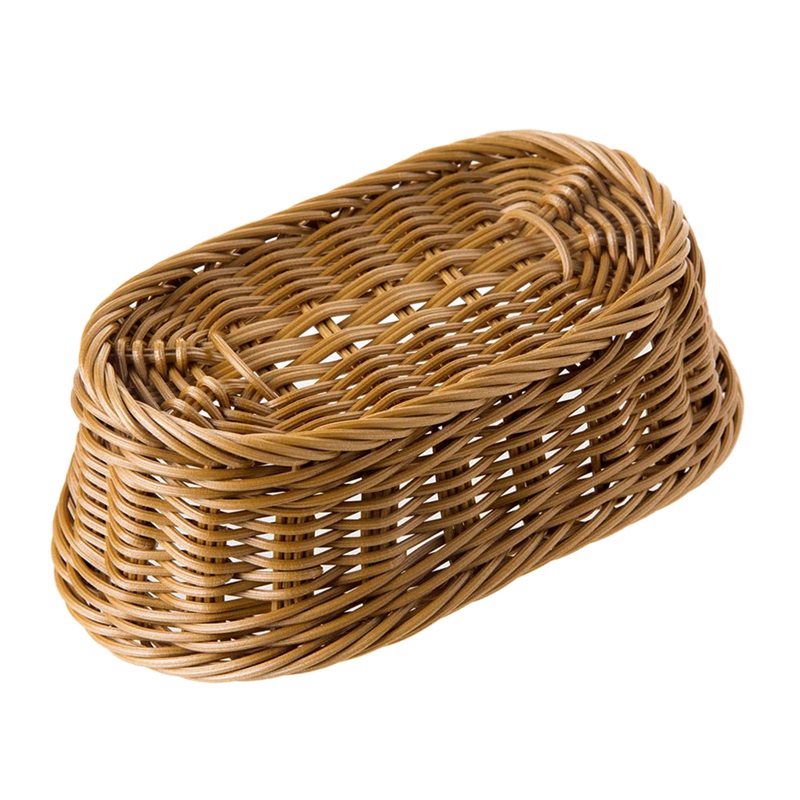 Oval Wicker Woven Basket Bread Basket Food Fruit Cosmetic Fruit Tray Food Basket