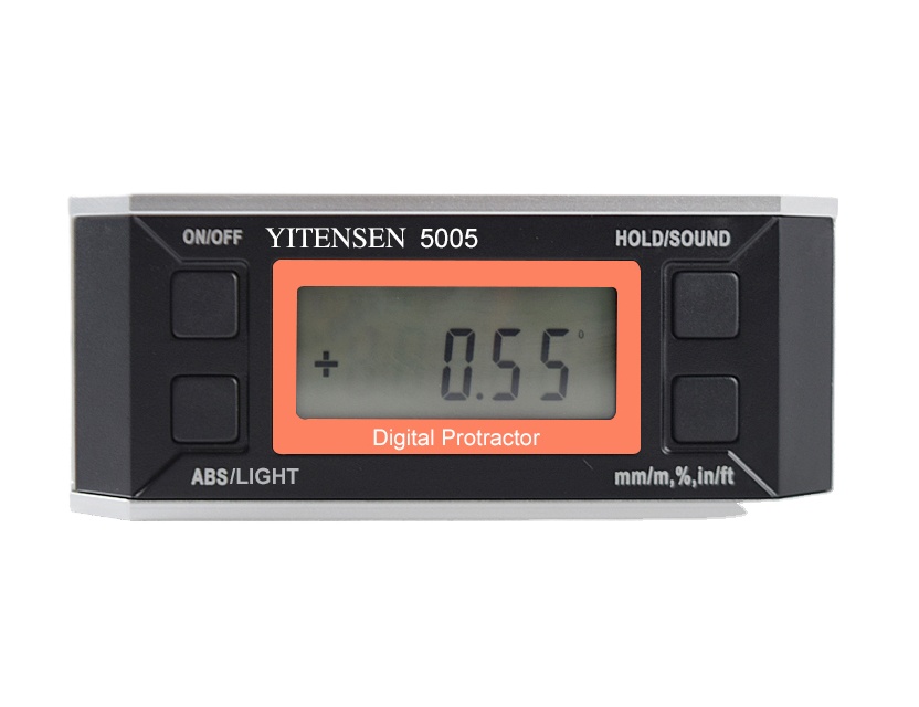 Высокоточный цифровой транспортир YITENSEN 5005/5006, 0- 360 градусов, Гониометр, многоугольный измерительный инструмент