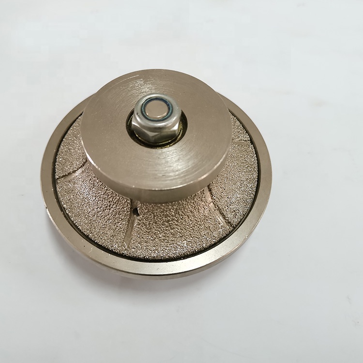 Drills-King Demi Bullnose 85mm Vacuum Brazed Diamond Profile Grinding Wheel Router Bits for Granite