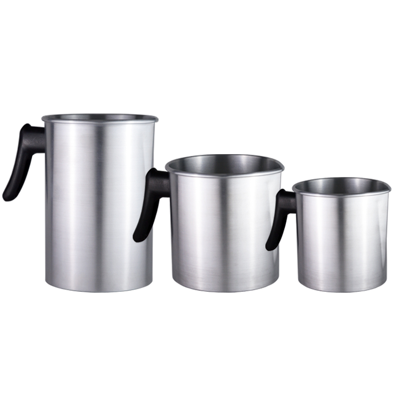 Aluminum Milk Frothing Coffee Pitcher Candle Making Pitcher Candle Making Wax Melting Pouring Pot With Sturdy Handle