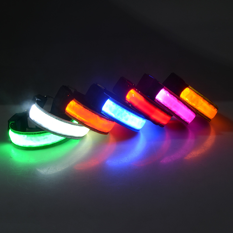wrist support LED Reflective Light Arm Armband Strap Safety Belts For Night Running Cycling Wristband Strap Wrist Bracelets New