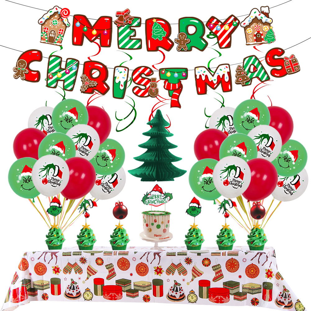 Christmas Balloon Snowman Santa Claus Foil Aluminum Balloon For New Year Decoration Party Supplies Kids Gifts