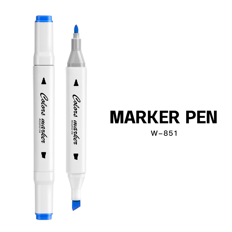 Wuqiannian Factory wholesale Colored Plastic Permanent Marker Pens