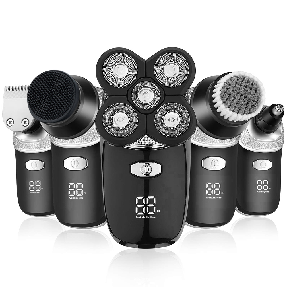 Rechargeable Portable Electric Razor 3 5 in 1 Foil Plates Beard Women Body Balls Trimmers Shaver