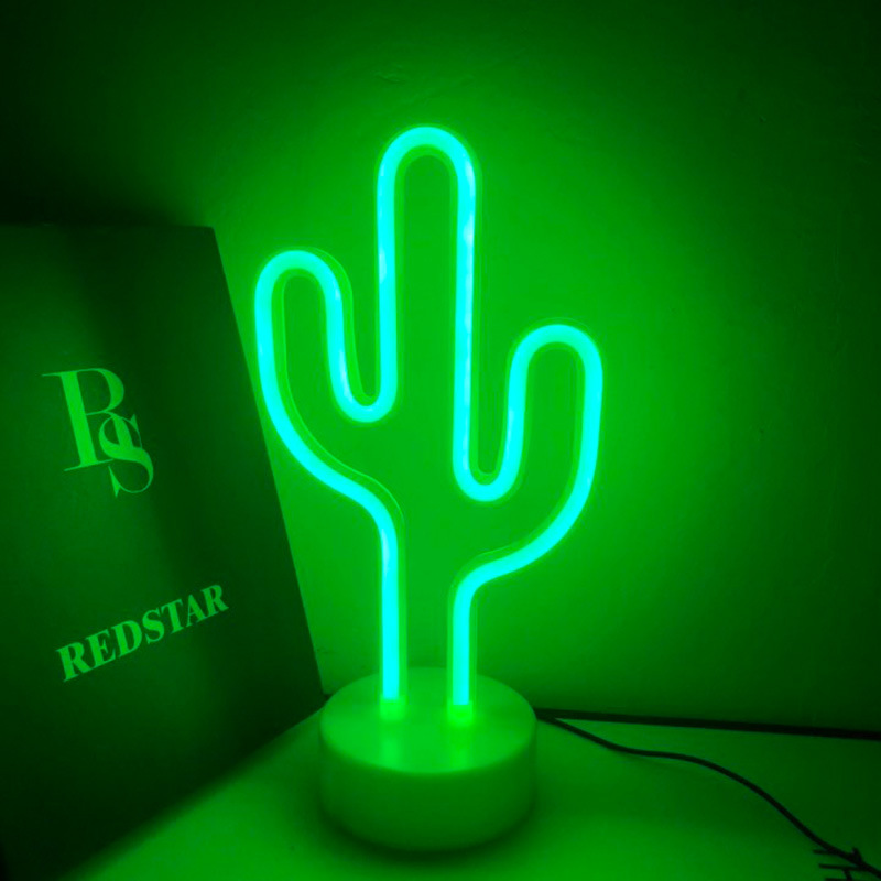 Светодиодный неоновый светильник «I Love Flamingo Cactus unicorn», ночник для спальни, бара, дома, вечеринки, стола, декора, центра для магазина