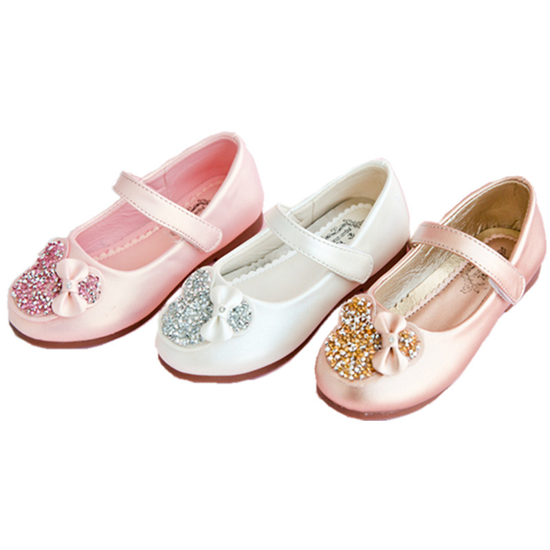 Baby Girl Soft Shoes PU Leather Flats shoe For Girls Kids Cartoons Flowers Children Casual Brand princess Shoes Cute Size 26-38