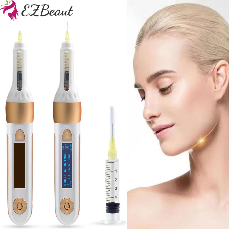 Антивозрастной ручной многофункциональный пистолет для мезотерапии Ezbeaut для удаления морщин и подтяжки кожи, автоматический инъекционный карандаш с гиалуроновой кислотой