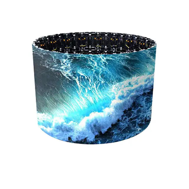 Indoor P1.8 P2 P2.5 P3 P4 Soft Module Curved Flexible Led Display Screen For Cylindrical Column Use