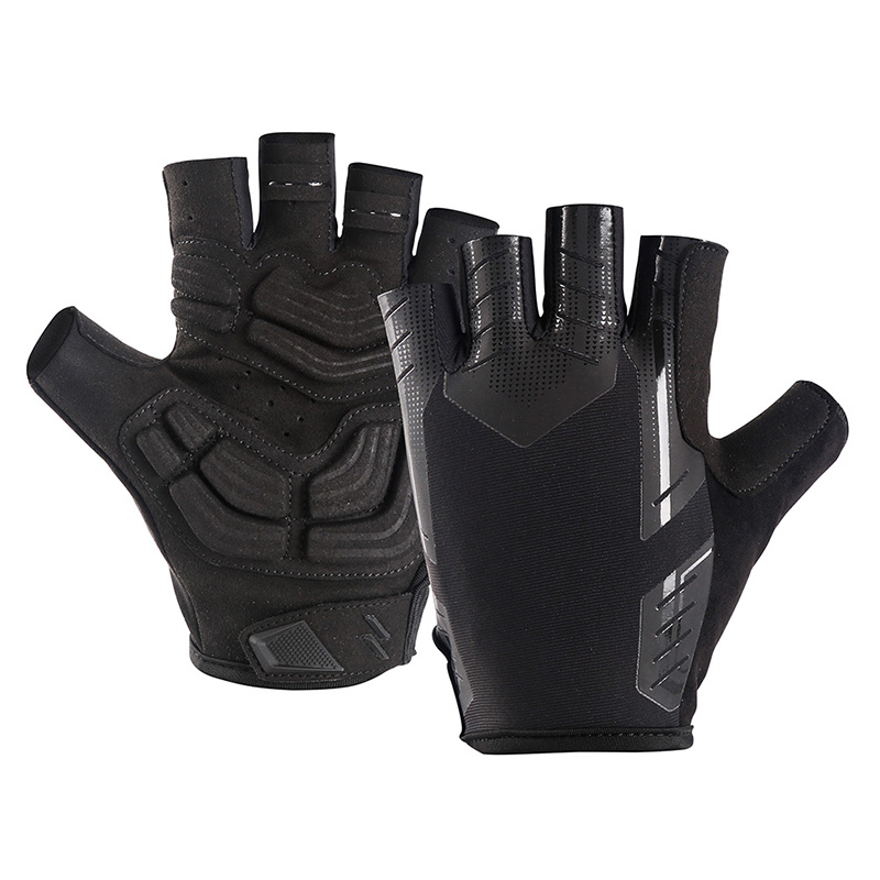 Mountain Bike Summer Half Finger Biking Cycling Fitness Anti Slip Shock Absorbing Gel Pad Safty Running Racing Gloves