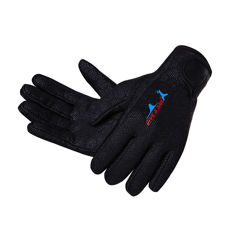 Durable 3mm 1.5mm Waterproof Five Finger Watersports Snorkeling Spearfishing Neoprene gloves Diving Gloves