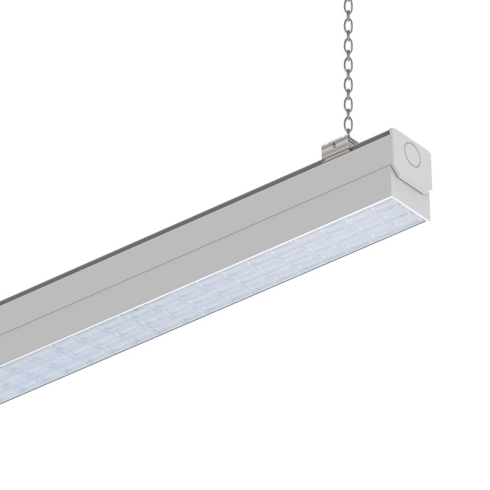 LED trunking линейная система освещения объектив модульные светильники 150lm/W подвеска DALI