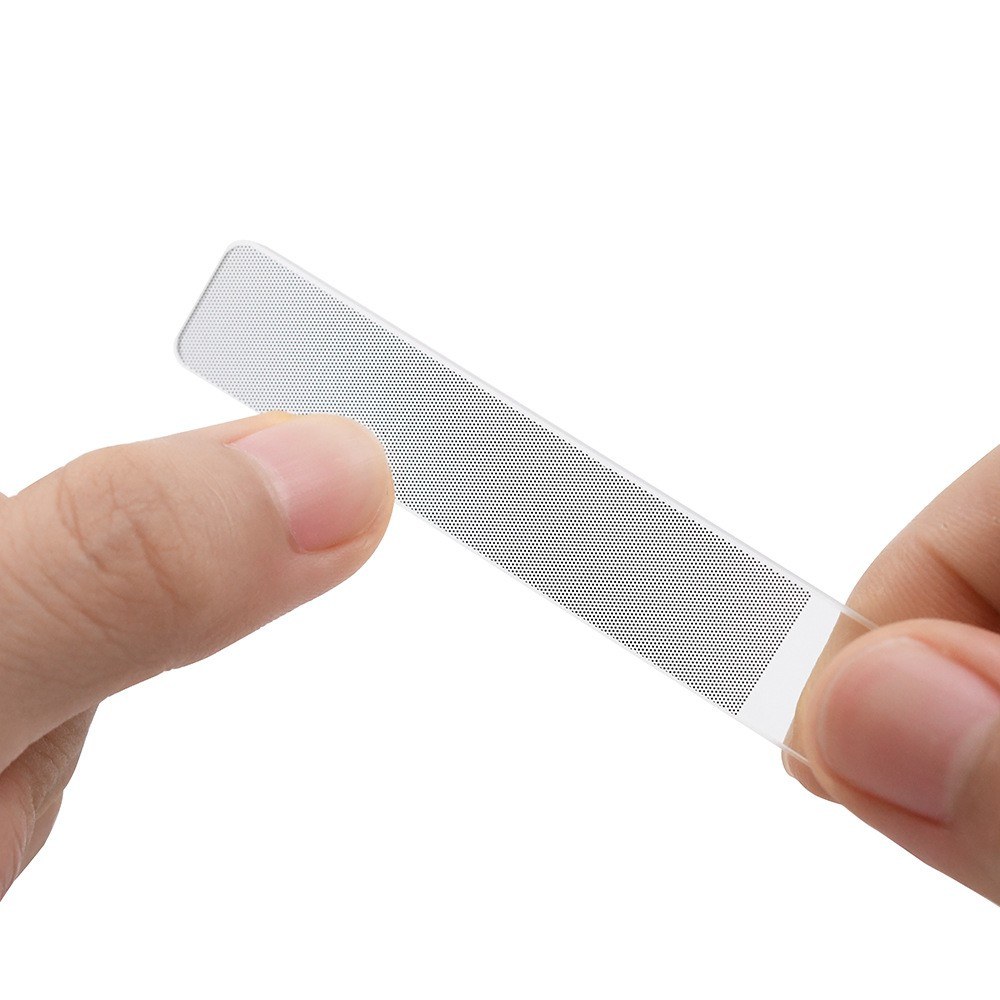 Glass Nail File in Case Glass Fingernail File for Manicure Nail Care Beauty Glass File Buffing Polishing Shining Your Fingernail