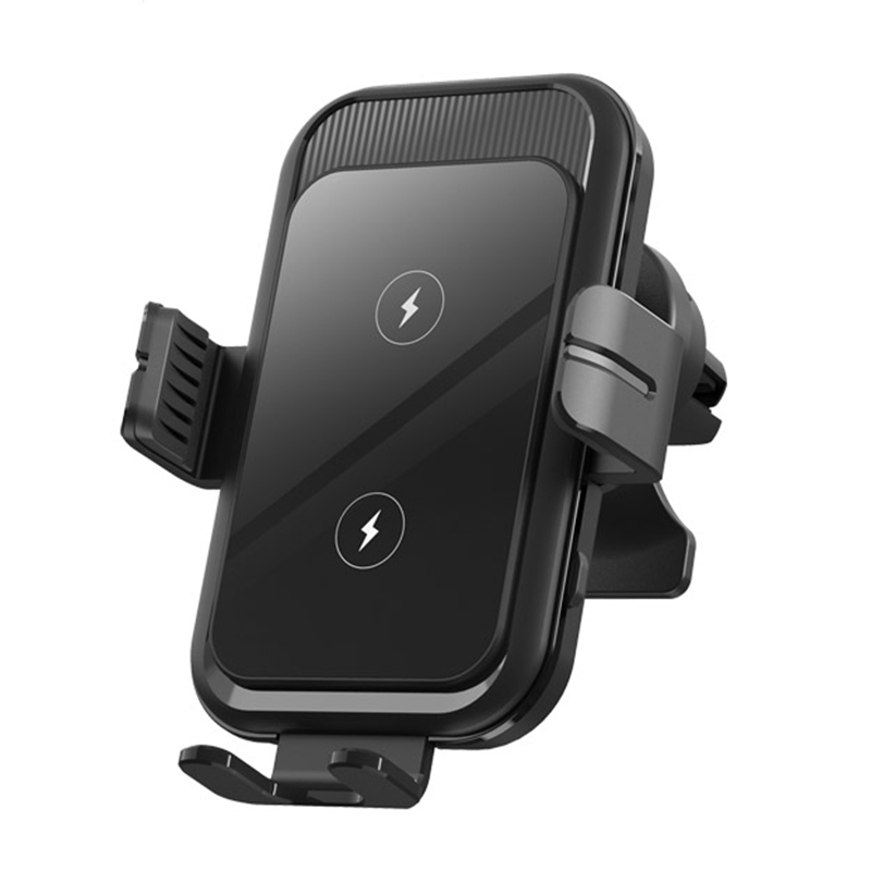 2021 New Arrivals Car Dual Coil Charging Galaxy Z Filp Car Charger Auto Clamp Cellphone Car Wireless Charger