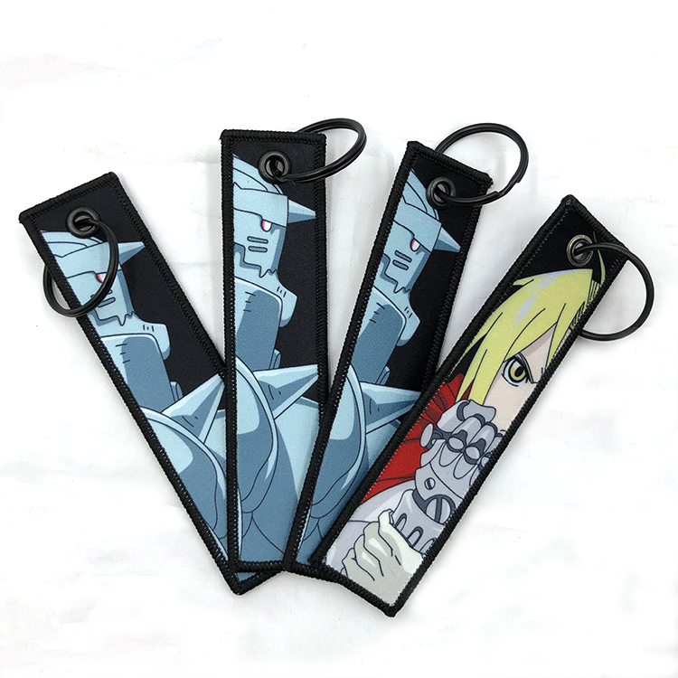 Cute Anime Cartoon Luxury Personalized Wholesale Custom Keytag Jet Tag Sublimation Keychain