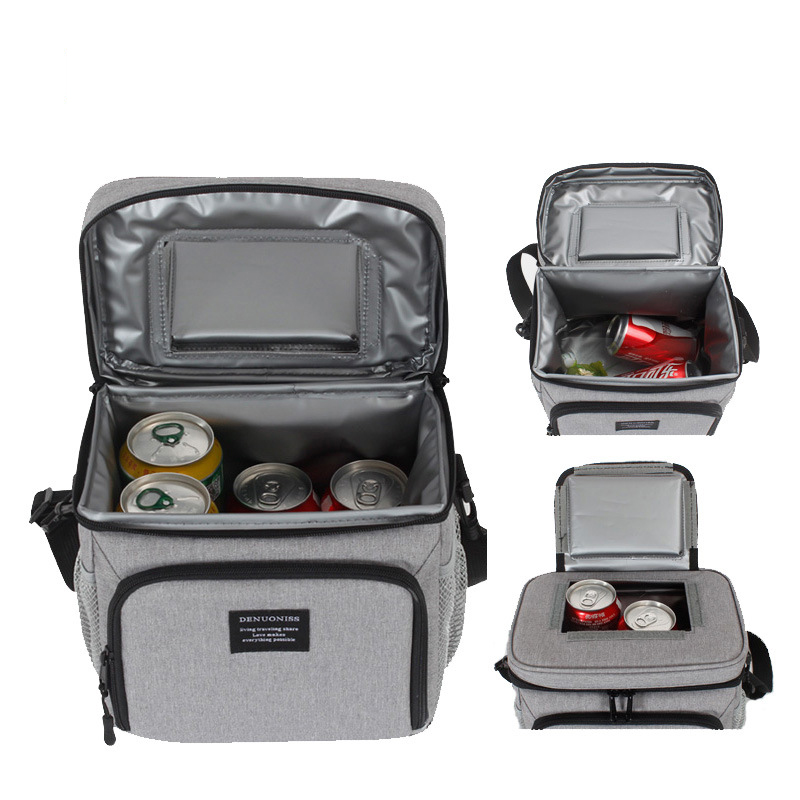 V195 Custom logo waterproof nylon insulated cooler lunch bag