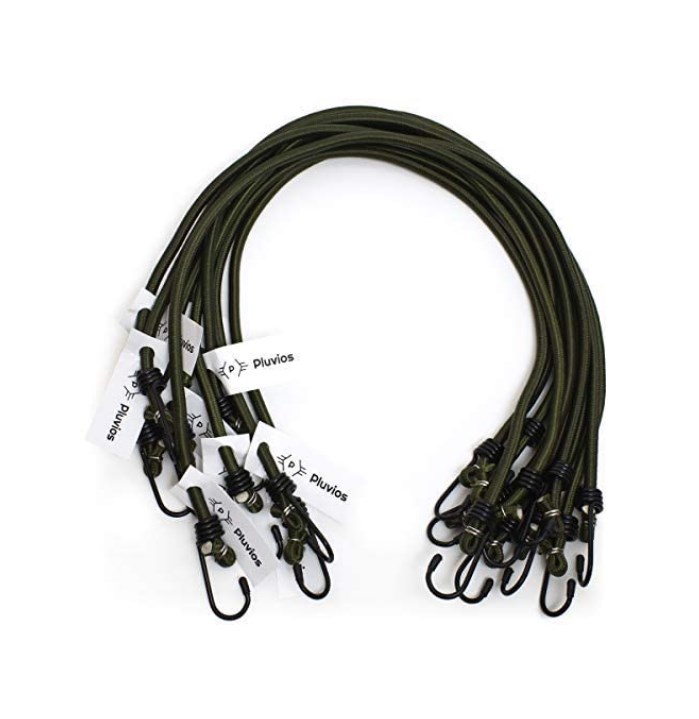 Heavy Duty Bungee Cords with Hooks custom Sizes - Multi-Purpose Elastic Bungee Straps for Luggage, Roof Racks, Camping
