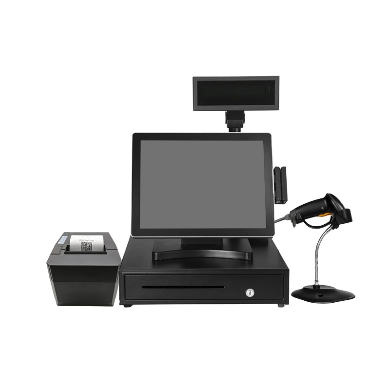Горячая продажа Alll в одном полный комплект кассовый аппарат pos система для розничной торговли