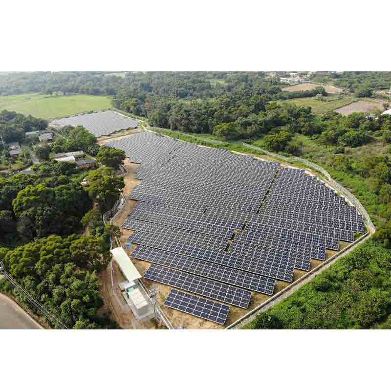 Ground Mounted Solar System Kits Photovoltaic Structure With Solar Ground Anchor