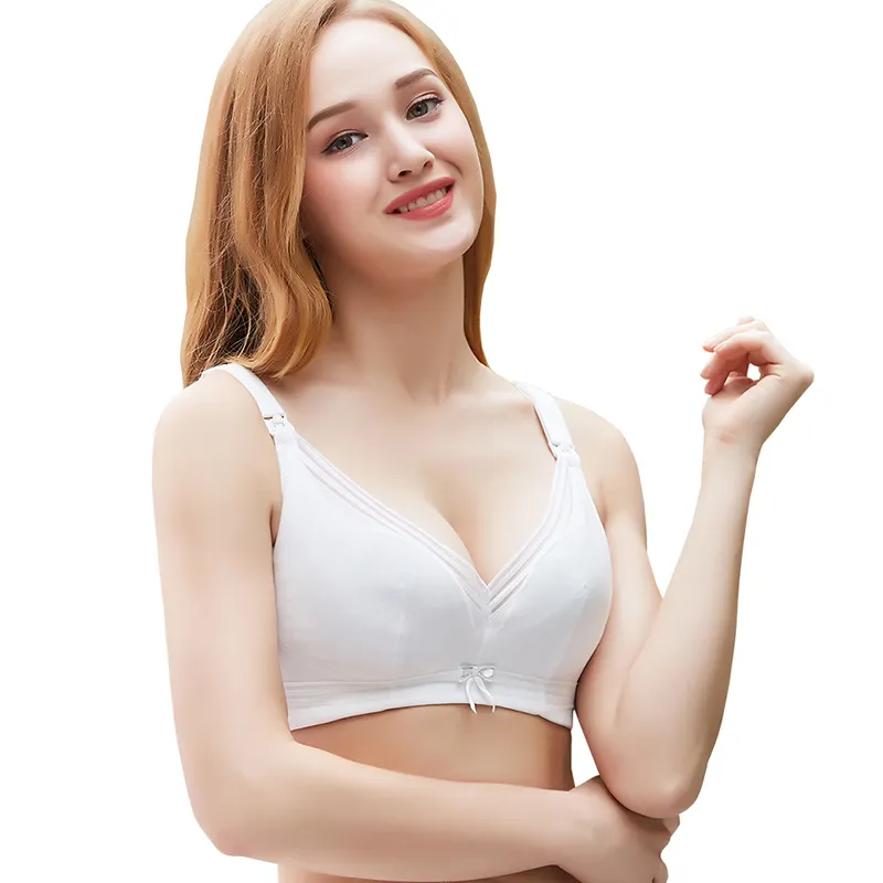 Hot seamless Push up breast feeding bra Adjustable nursing bra clips Front open cup sexy Adult nursing bra