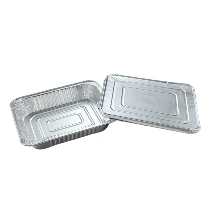 Rectangle Shape Foil Container Cake Sweety Food Foil Container Rectangle Hollowware Foil Container